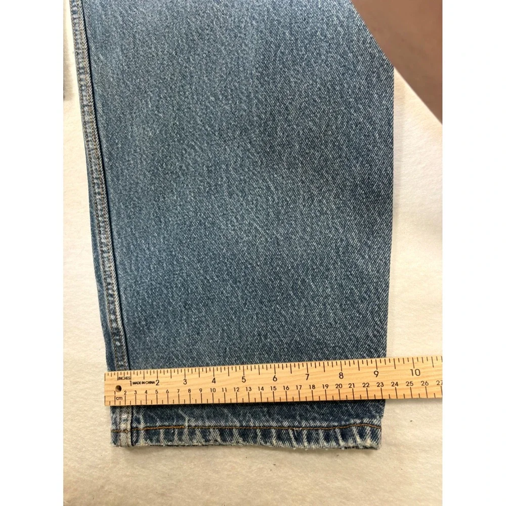 Levis 550 Relaxed Fit Jeans Mens 44x30 Blue Denim Medium Wash Tapered Leg